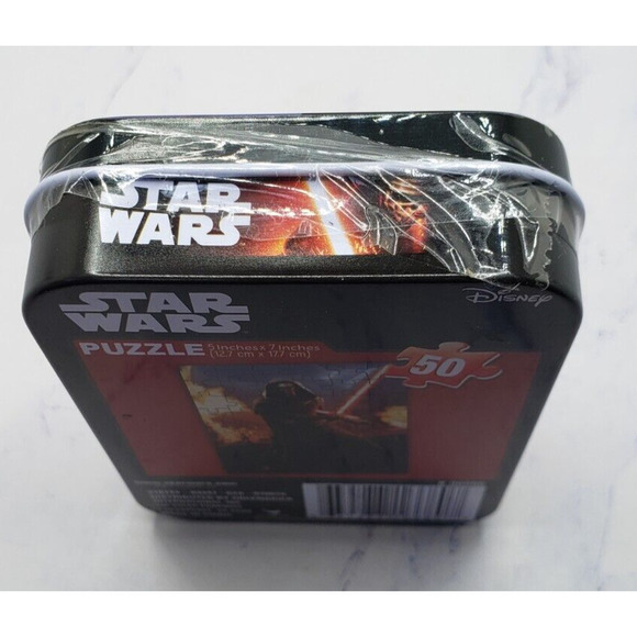 Disney Star Wars The Force Awakens 50 Piece Mini Puzzle 5x7 in Collectible Tin - Picture 6 of 6